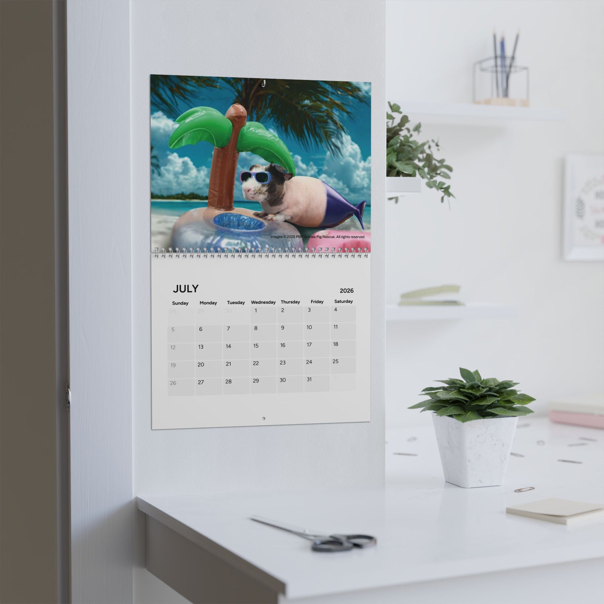 PeanutButterPigs Guinea Pig Rescue 2026 Fundraiser Calendar