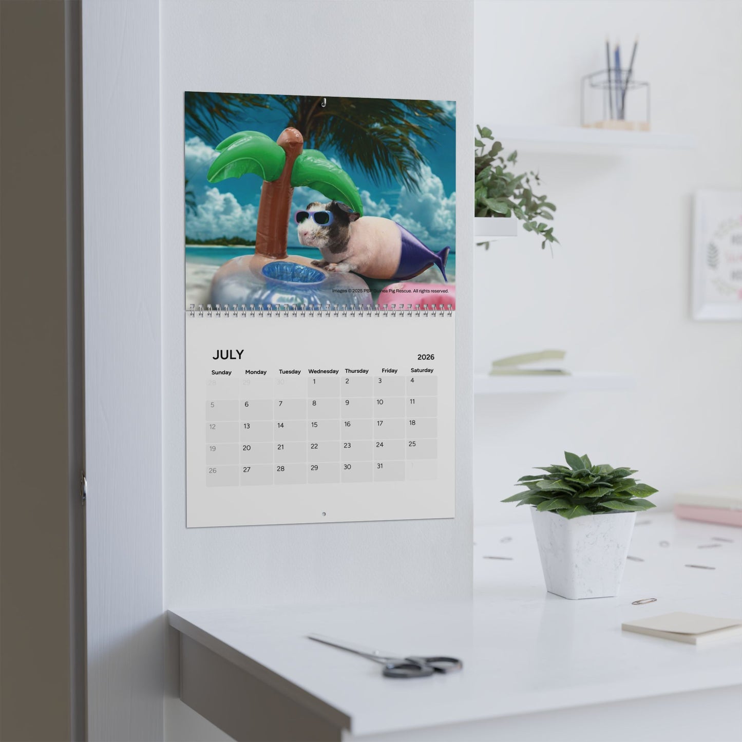 New PeanutButterPigs Guinea Pig Rescue 2026 Fundraiser Calendar