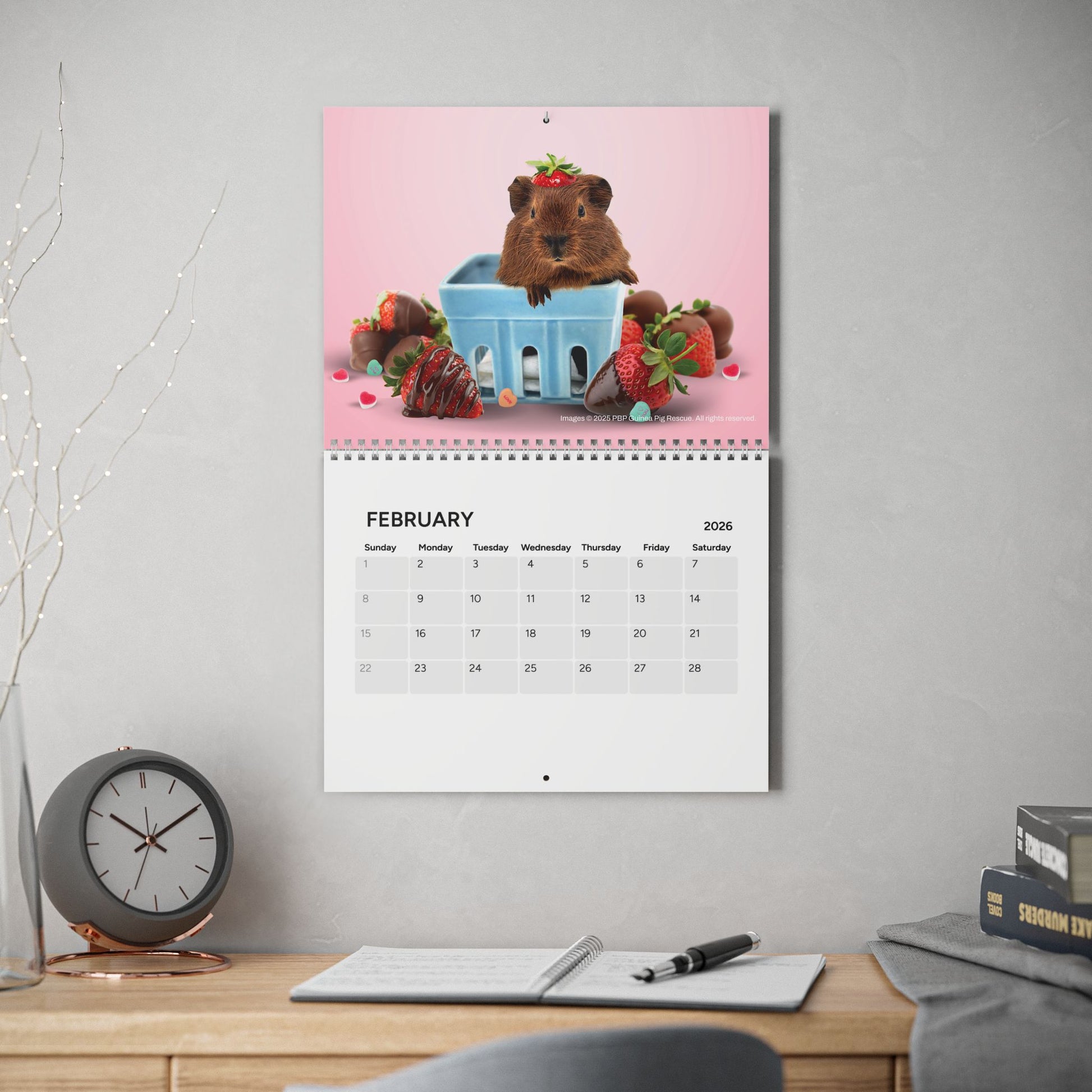 PeanutButterPigs Guinea Pig Rescue 2026 Fundraiser Calendar